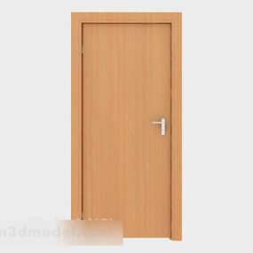 Common Simple Solid Wood Door 3d model