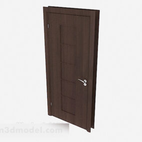 Common Solid Wood Room Door 3d model