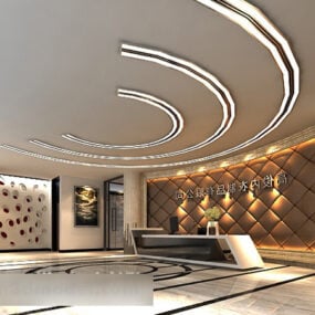 Company Front Ceiling Interior 3d model