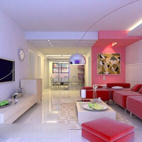 Complete Setliving Room S Interior 3d model