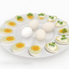 Cooked Egg Platter Food