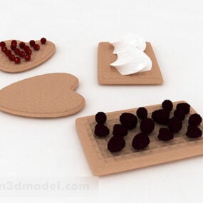 3д модель пищевого набора "Печенье"