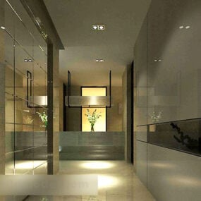 Korridor interiör 3d-modell