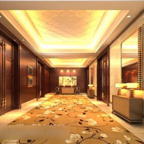 Corridor Ceiling Interior 3d model