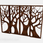 Creative Wooden Screen Partition
