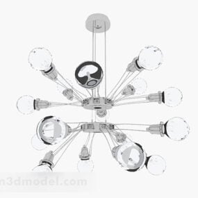 Lámpara de araña creativa modelo 3d