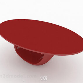 Kreatywny, modny czerwony stół do jadalni Model 3D