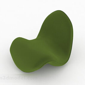 Creative Green Single Sofa 3d model