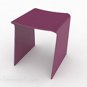Modello 3d di mobili creativi per sedie a sdraio viola