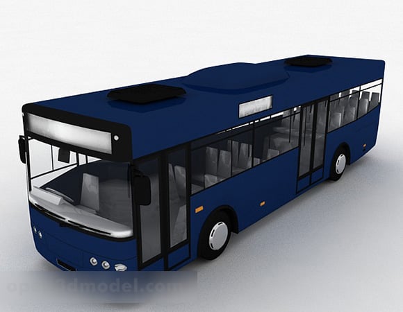 Темно-синий автобус