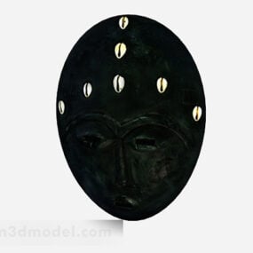 Máscara azul oscuro modelo 3d