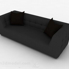Dark Gray Love Sofa 3d model