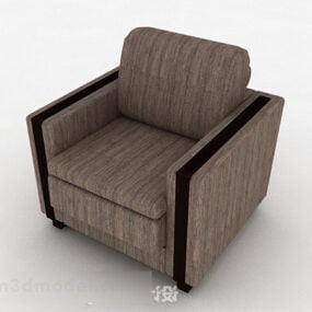 Dark Gray Single Sofa 3d model