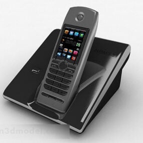 Donkergrijs telefoon 3D-model