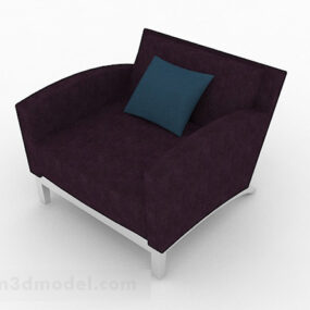 Dark Purple Home Sofa Chair Furniture 3d model