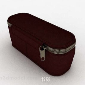 Dark Red Cosmetic Bag 3d model