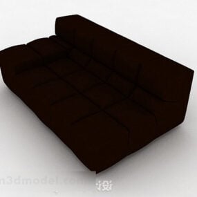 Dark Red Love Sofa 3d model