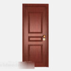 Tmavé dřevěné dveře V1