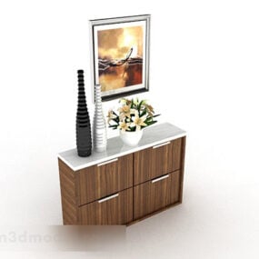 Decorative Hall Cabinet 3d model