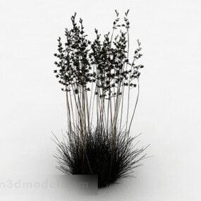 茂密的草植物3d模型