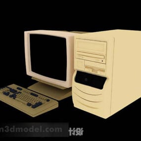 Vintage pöytätietokone 3d-malli