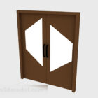 Doppia porta in legno massello