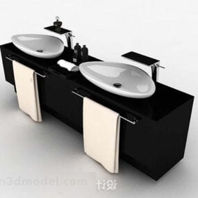Double Washbasin 3d model