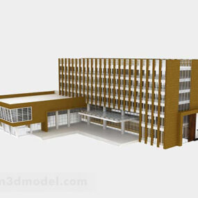 Nedladdning av enkel undervisningsbyggnad 3d-modell