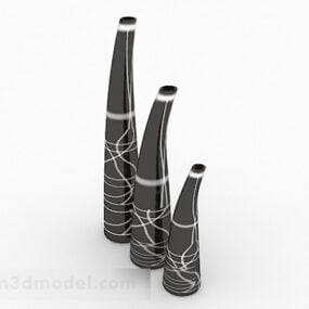 Combinação elegante de decoração de vaso para casa modelo 3D
