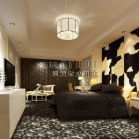 Entire European Style Bedroom 3d model