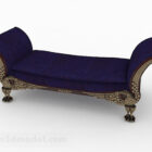 European Blue Sofa Stool Furniture