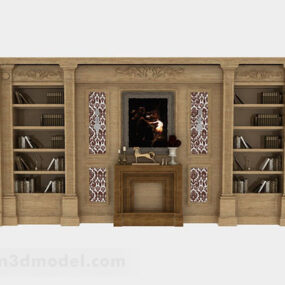 European Bookcase 3d model