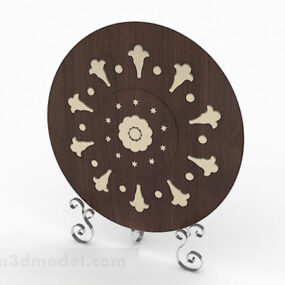 European Brown Disc Life Ornaments 3d model
