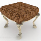 European Brown Sofa Stool Furniture