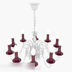 Classic European Candlestick Chandeliers 3d model
