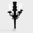 European candlestick lamp 3d model