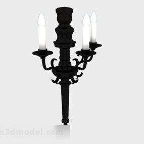 Tempat Lilin Dengan Stand Kuningan Antik model 3d