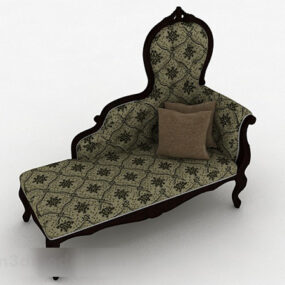 European Fabric Single Sofa Furniture 3d model