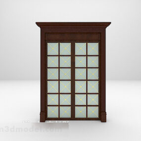 European Glass Door 3d model