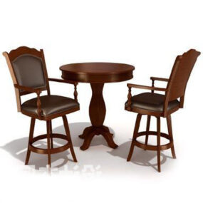 European Leisure Tables And Chairs 3d model