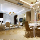 European Luxury Restaurant Interior