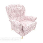 Европейский розовый узор односпальный диван