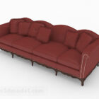 Sofa pelbagai tempat duduk Eropah Merah