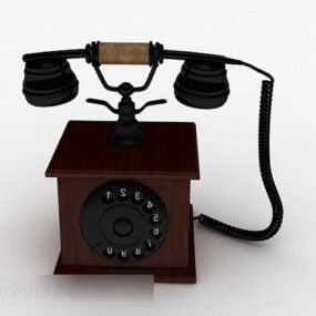 European Retro Telephone 3d model