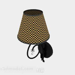 Evropská jednoduchá příhradová nástěnná lampa 3D model