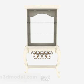 European Small Display Cabinet Furniture 3d model