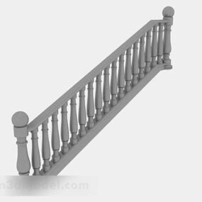 European Furniture Stair Railing 3d model