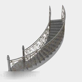 Escalier européen modèle 3D