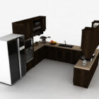 欧式U型木质设计柜
