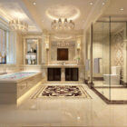 European Style Bathroom Chandeliers Interior